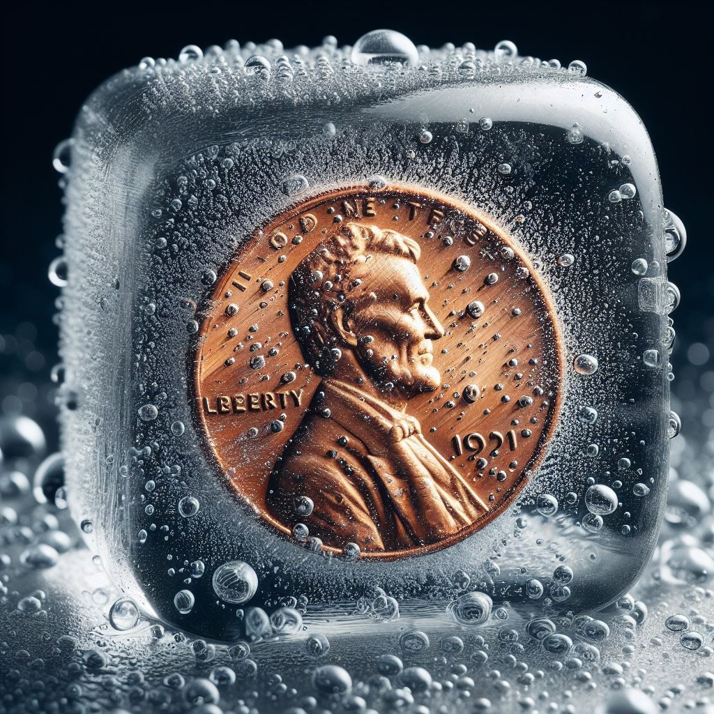 Frozen copper
