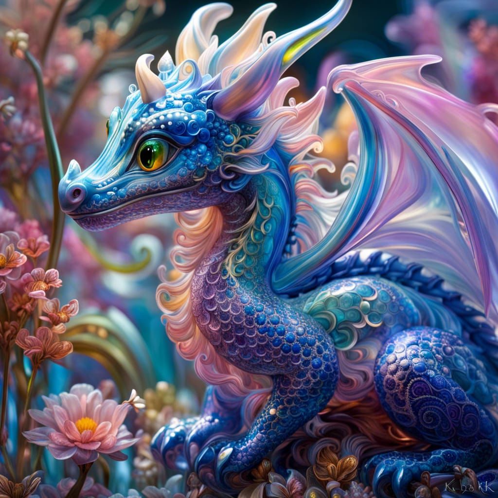 Cute little dragon   by @GodsGrace 