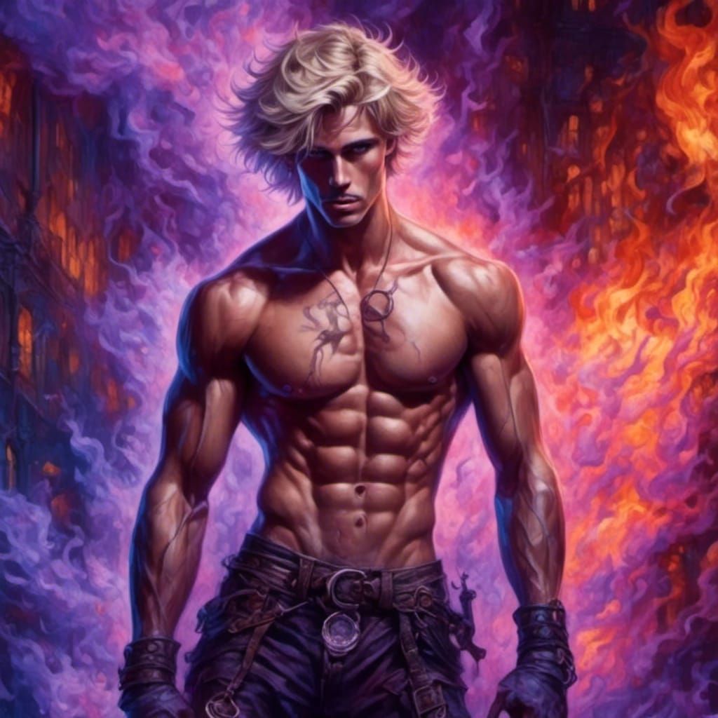 Violet flame warrior  by @SolitaryWeaver