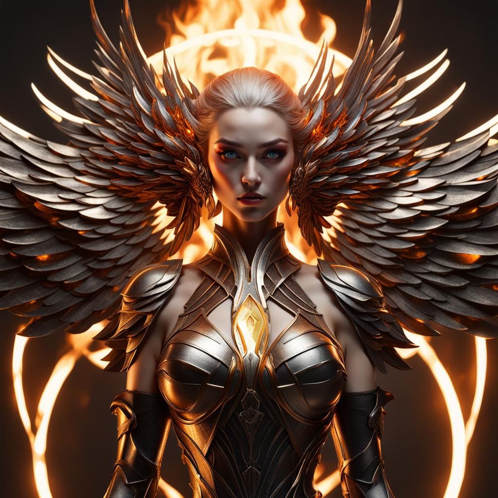 Flame Angel , maliziosa, voluttuosa, seducente e sensuale,rear view