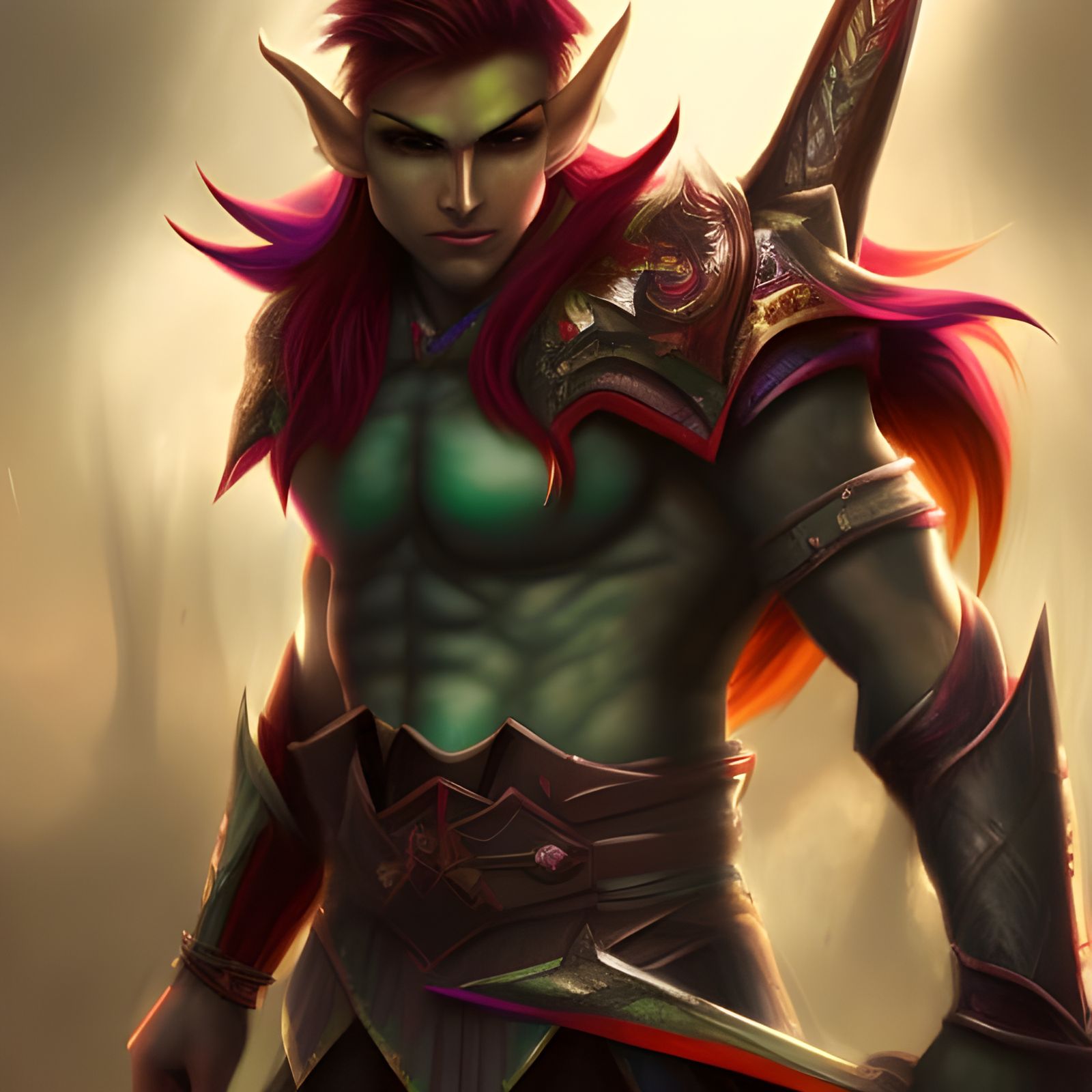 male elf fantasy hyper detailed 4k warrior battlefield handsome - AI ...