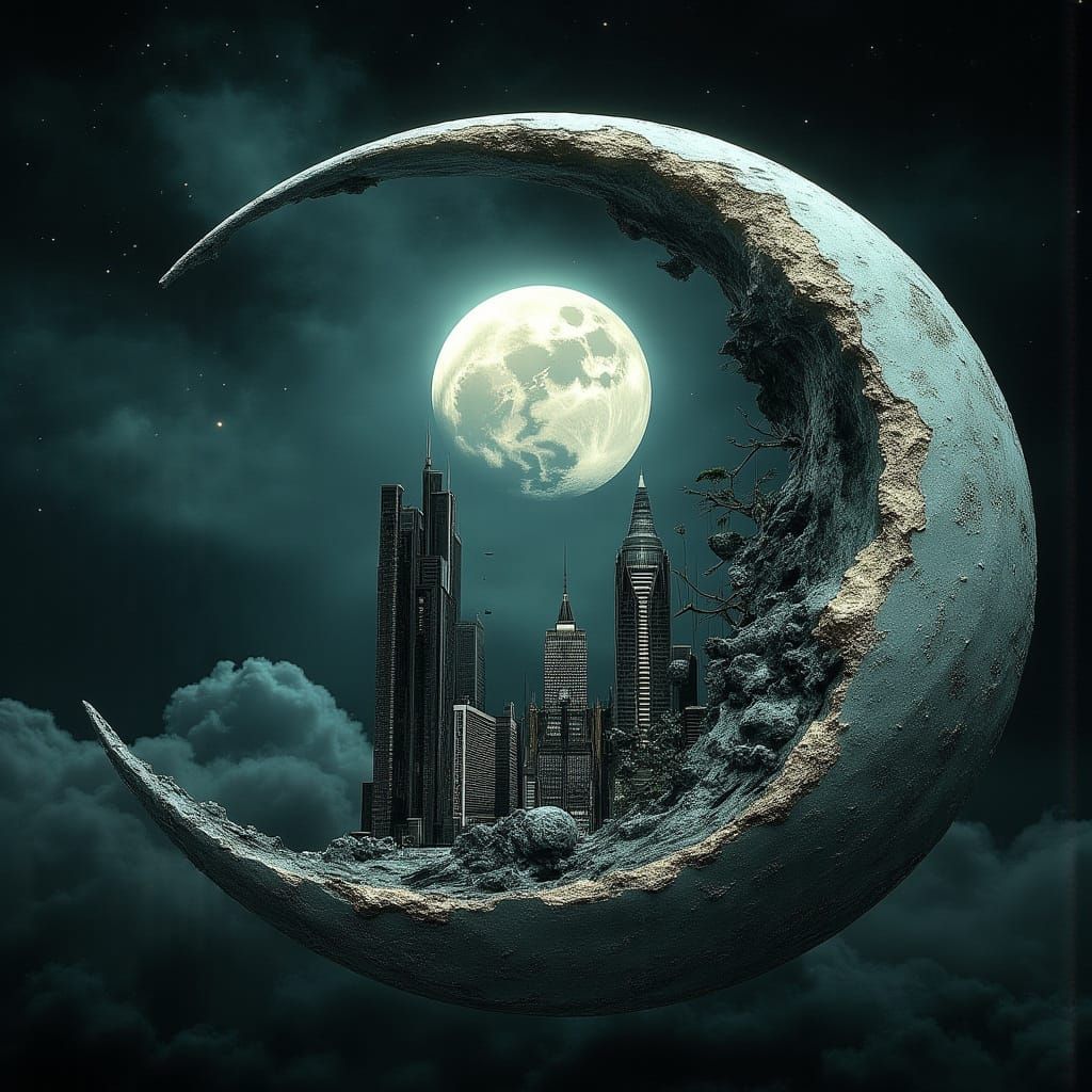 Lunar View   by @ArtByAj