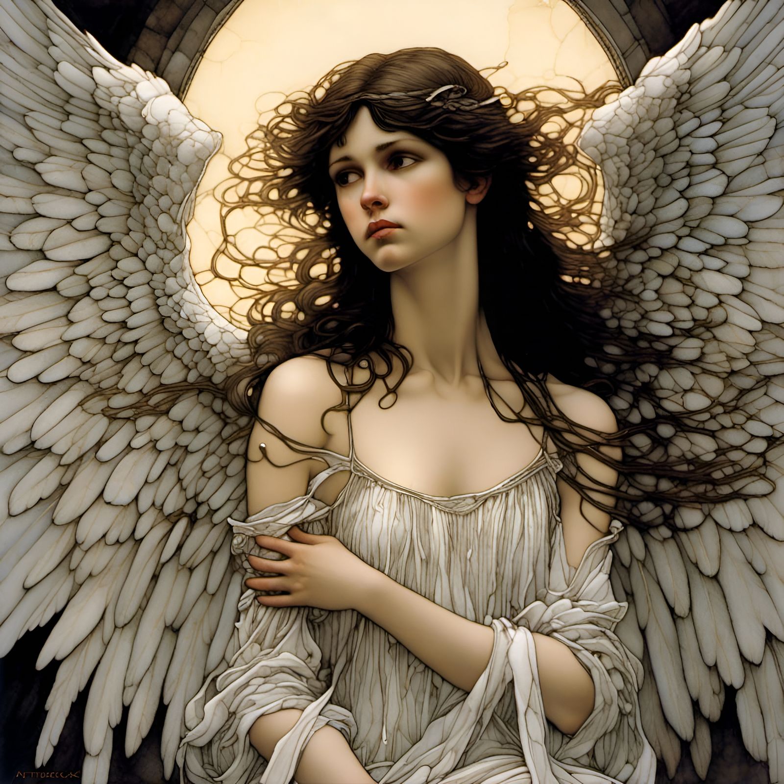 Fallen Angel   by @BRW