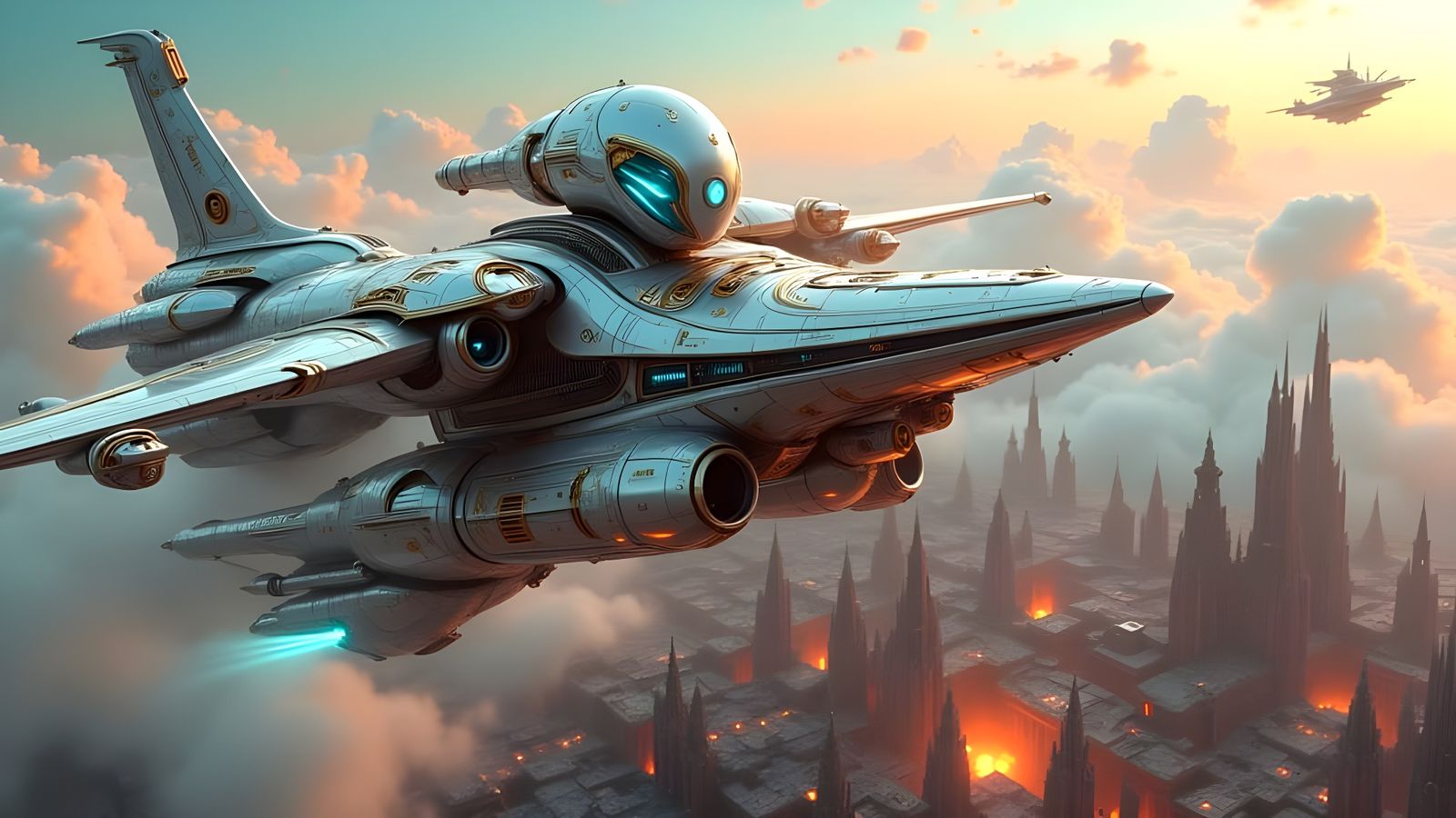 Mako Starfighter defending Epsilon Indi 5  by @Gary Murakami