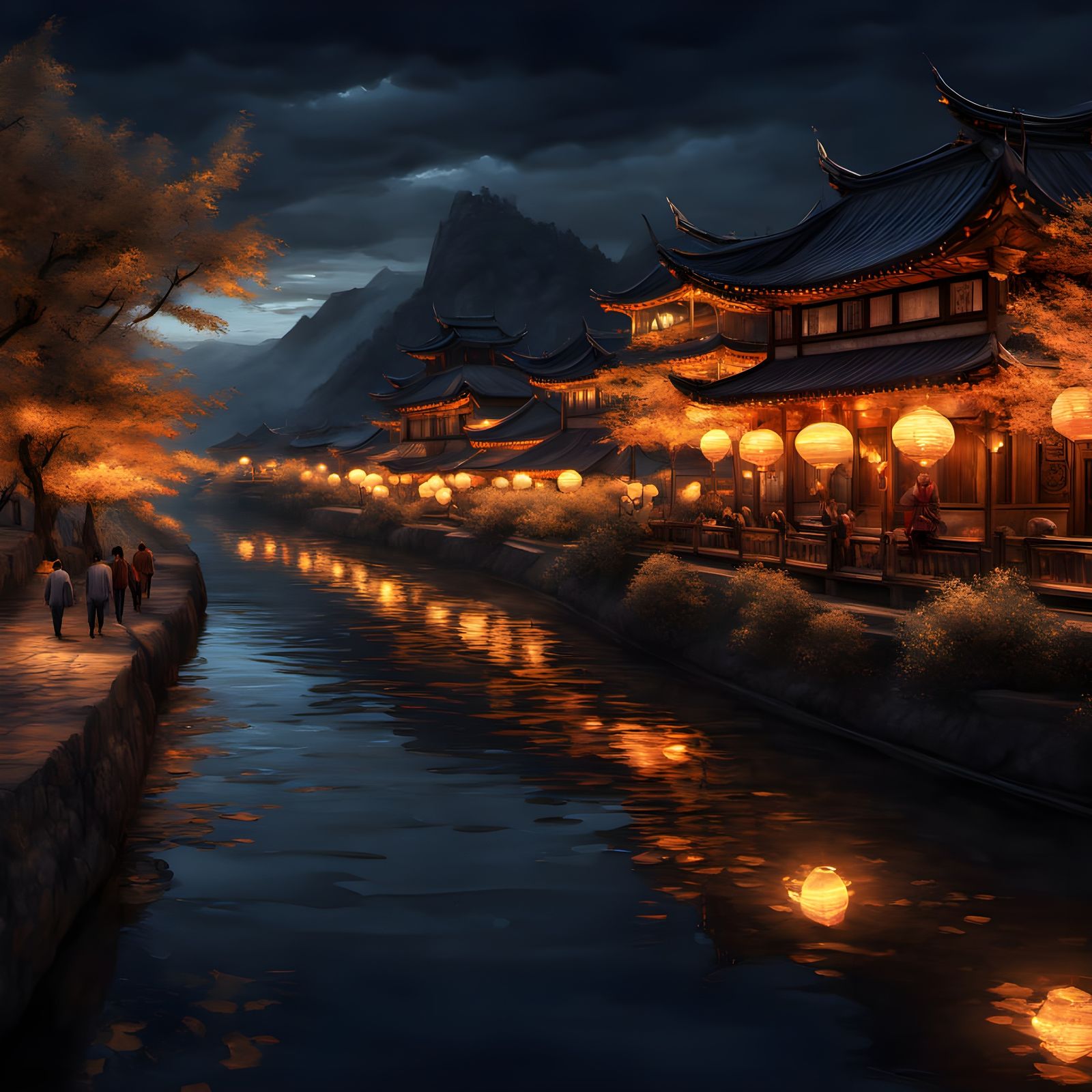 (masterpiece, ultra-detailed, hyper-realistic, 8k, cinematic lighting, HDR10)
A breathtaking night festival ...  by @SEA1337
