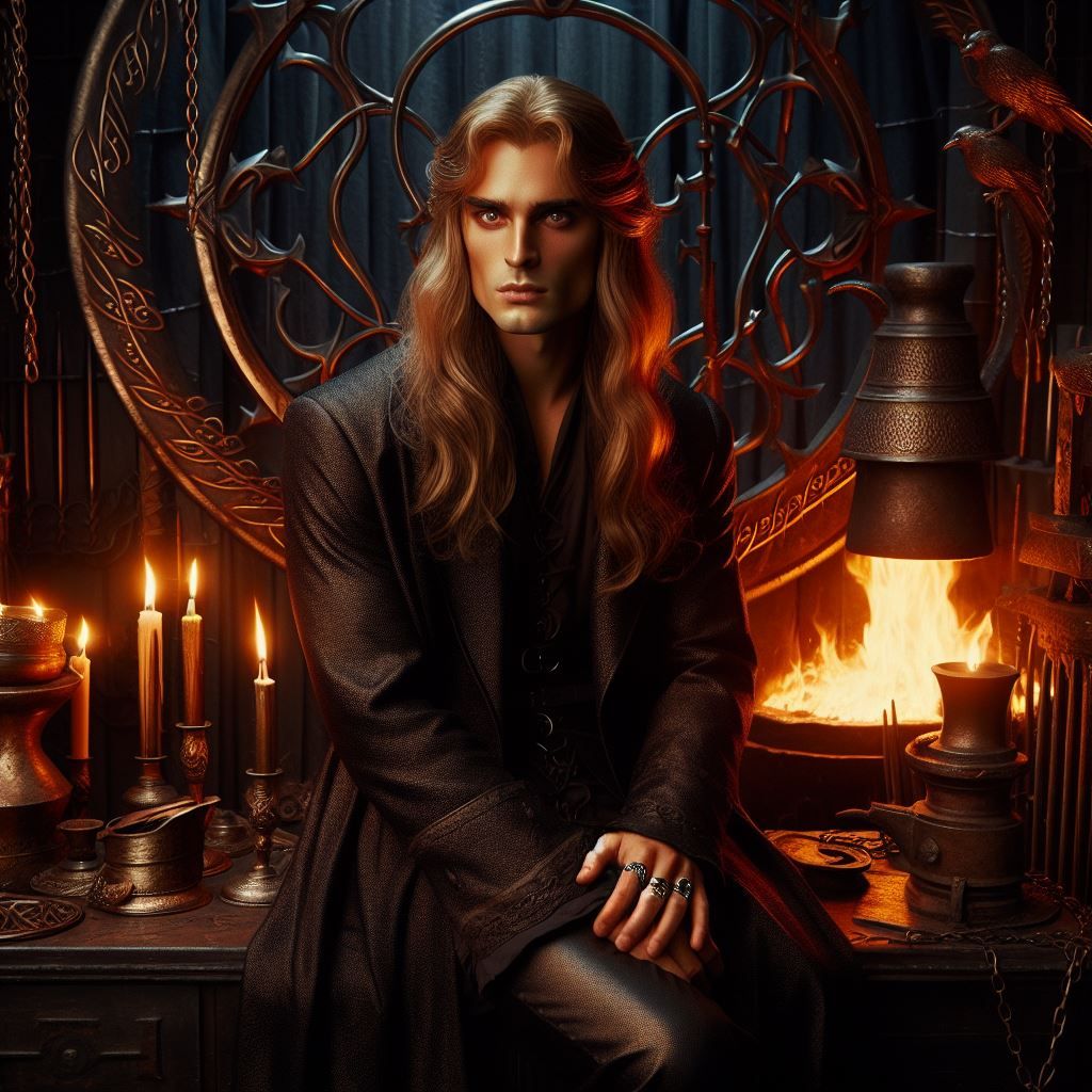 Mairon (Sauron) in his forge - AI Generated Artwork - NightCafe Creator