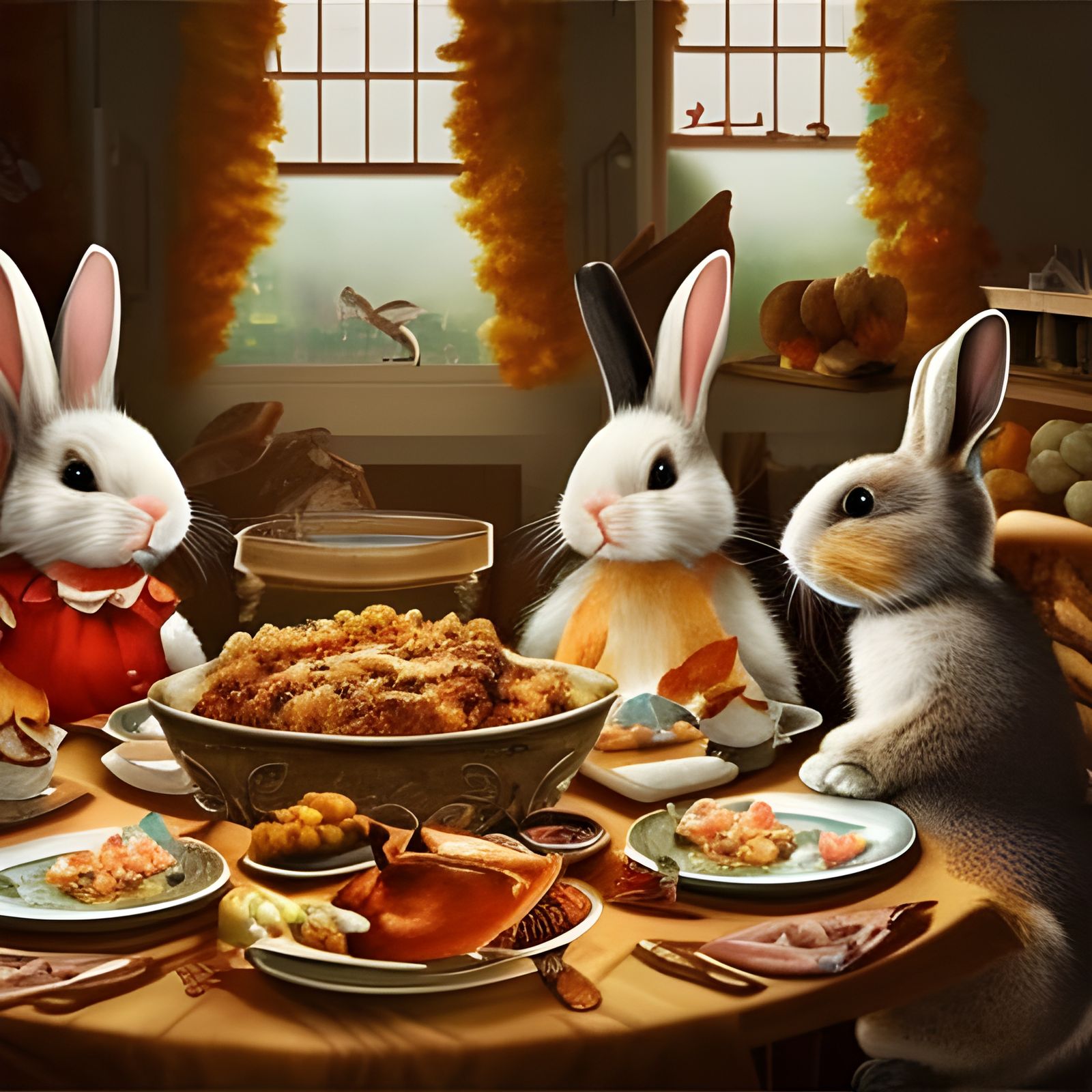 bunny thanksgiving  undefined