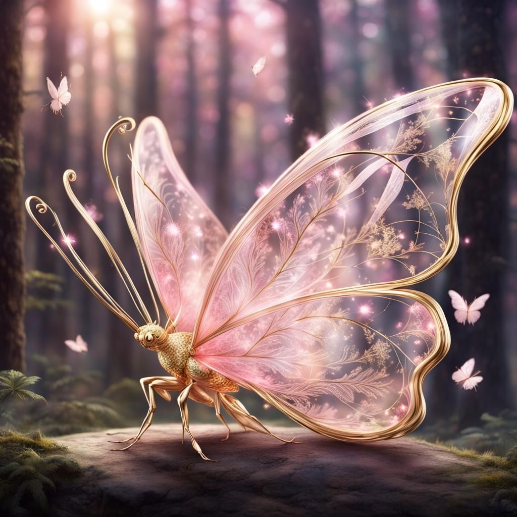 Gold butterfly   by @Poison_Moon