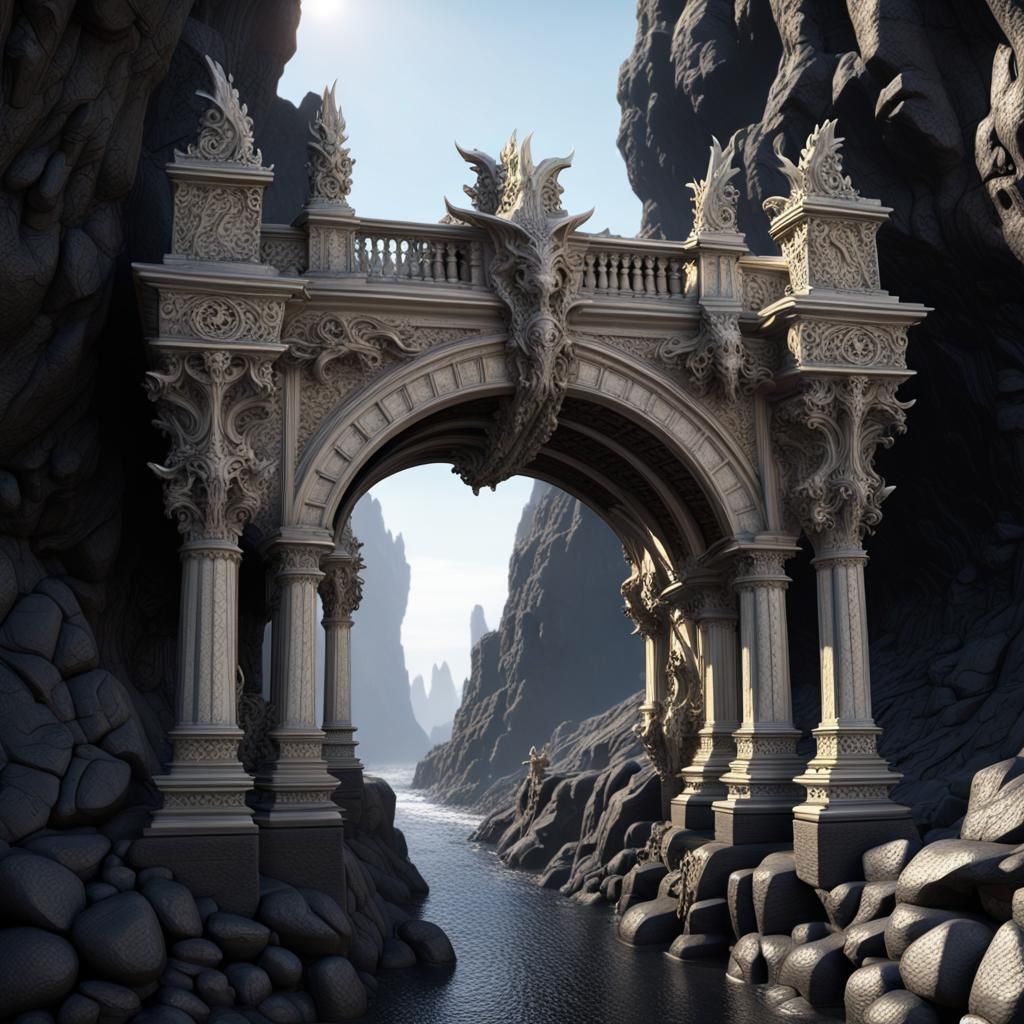 The Ivory Bridge - AI Generated Artwork - NightCafe Creator