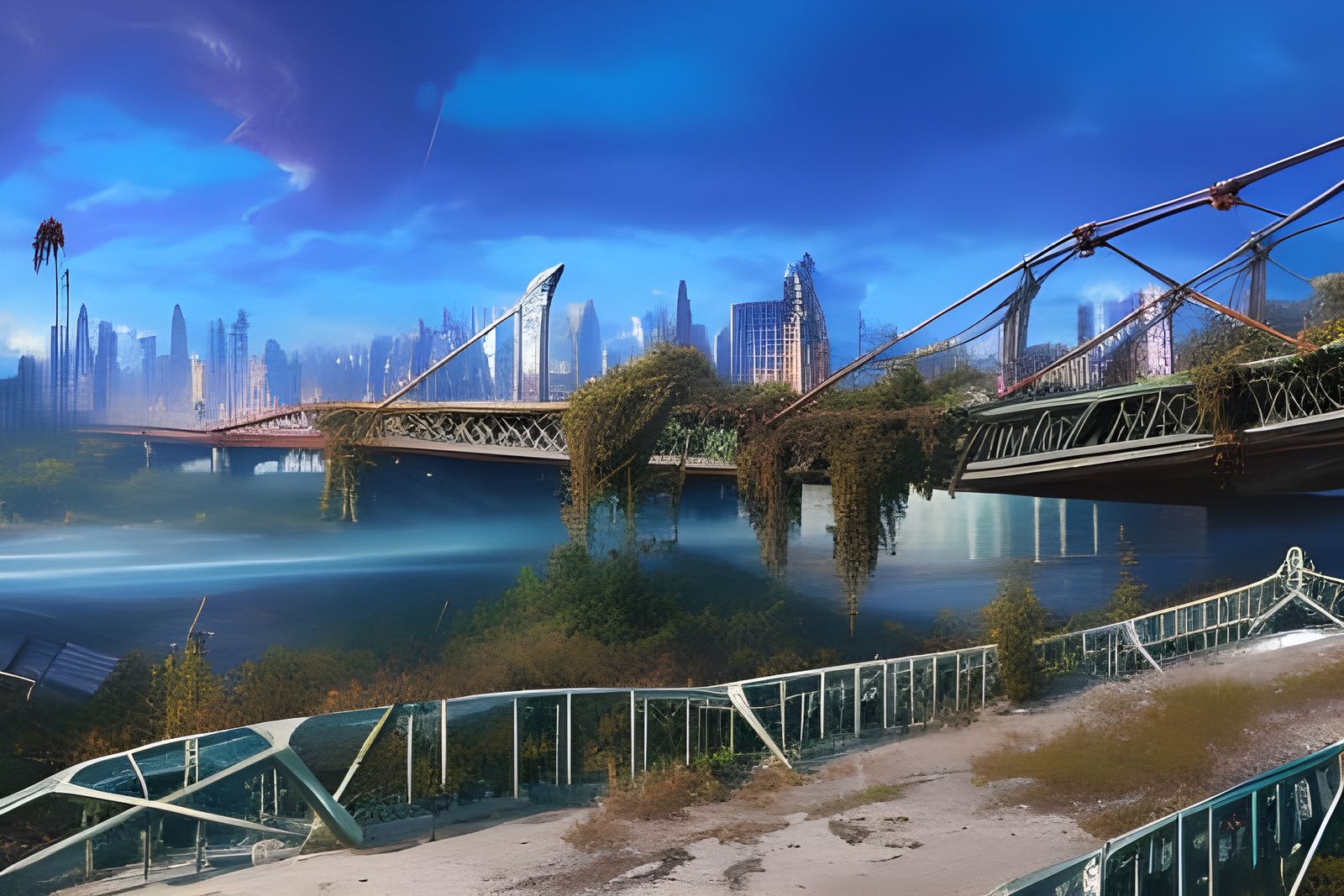  Long-abandoned Broken Bridge  by @Mike Wheeler