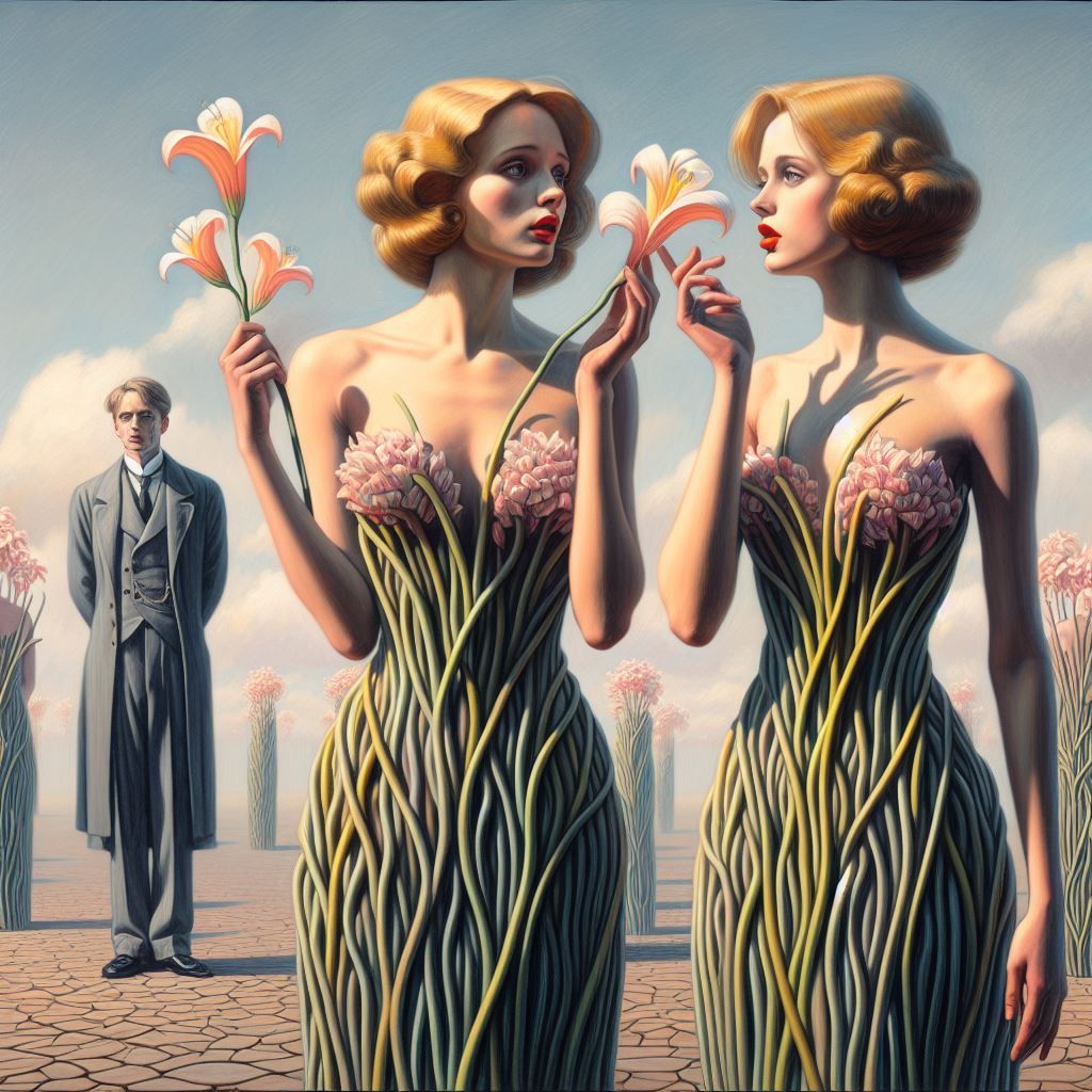 Femmes fleurs - Flower women tribute to Max Ernst