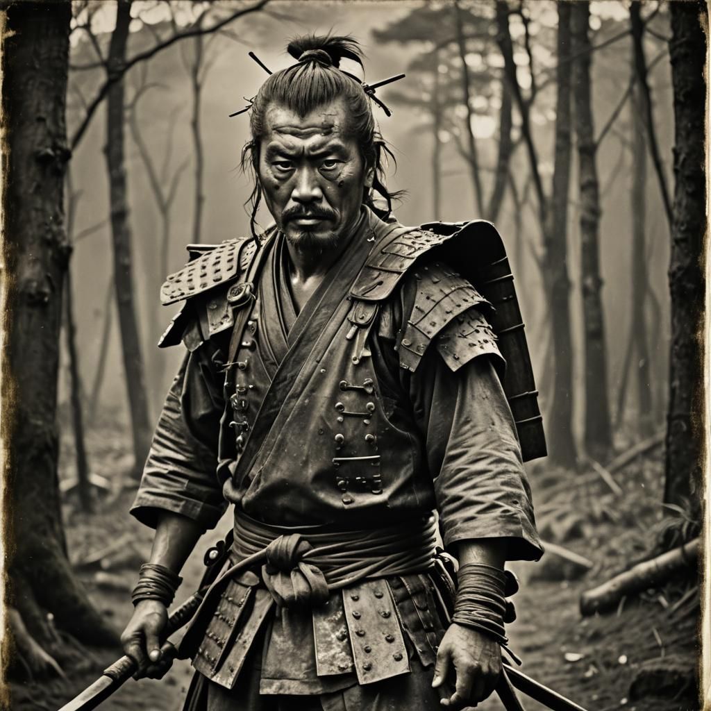 A character from Akiro Kurosawa's Seven Samurai movie