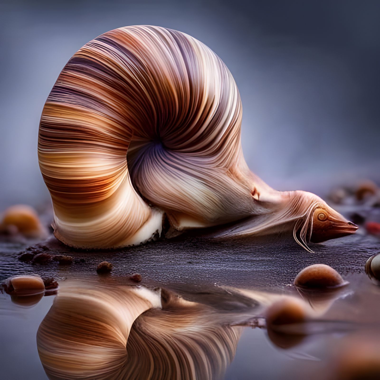 Psychedelic Insect with Long Antennae