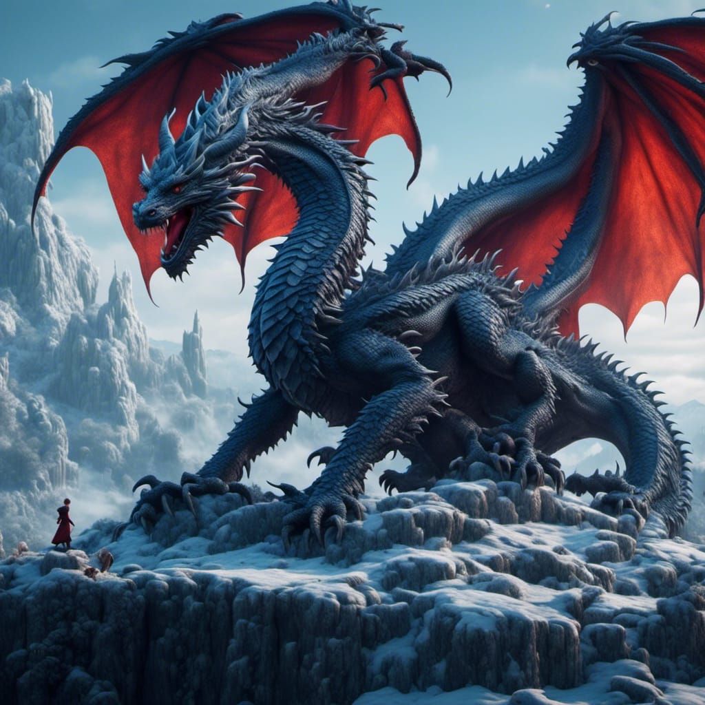 <lora:Dragon:1.0> ice