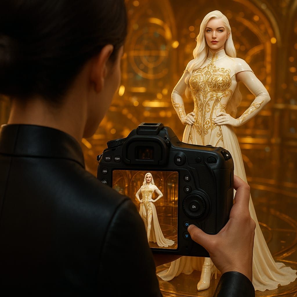 Photographing Admiral Kaine