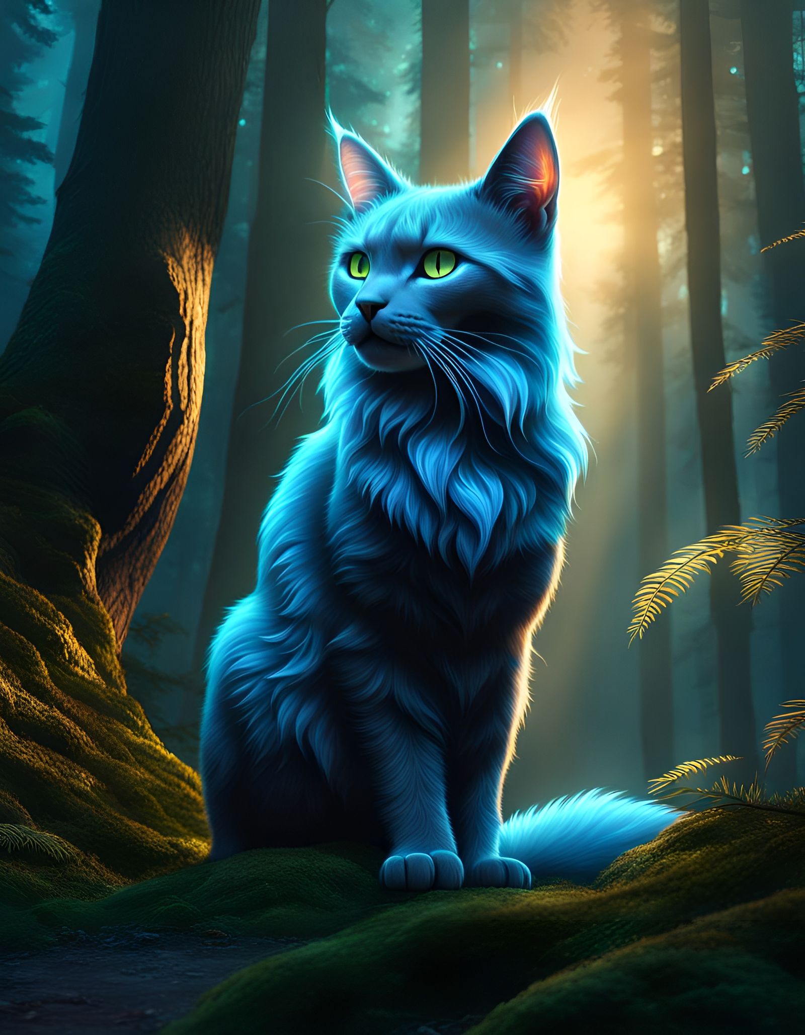 Cat Patronus - AI Generated Artwork - NightCafe Creator