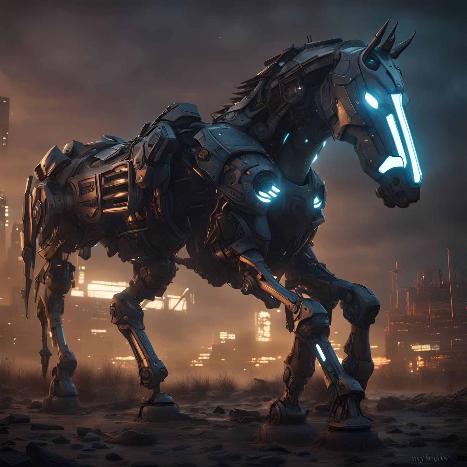 Robotic Horse  by @vassili