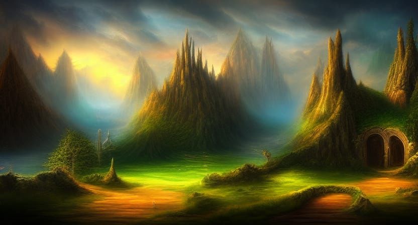 fantasy style landscape