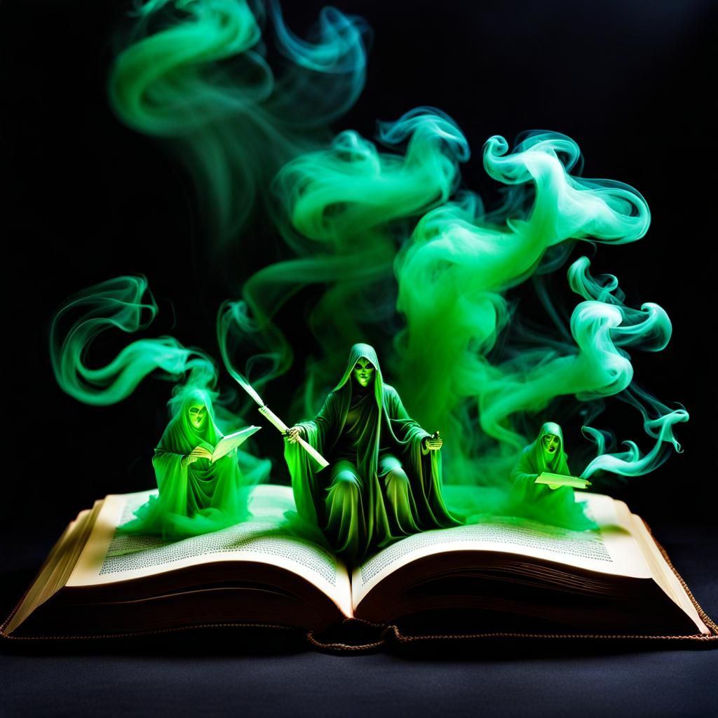 Haunted by librarian ghosts   by @Kalpine