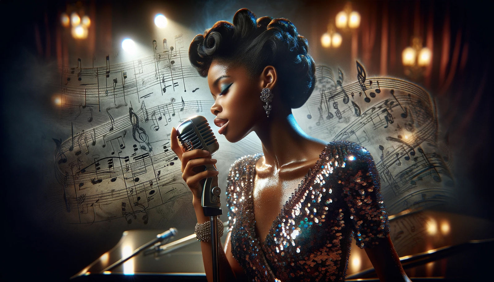 Jazz Elegance: Rhythm in Silhouette