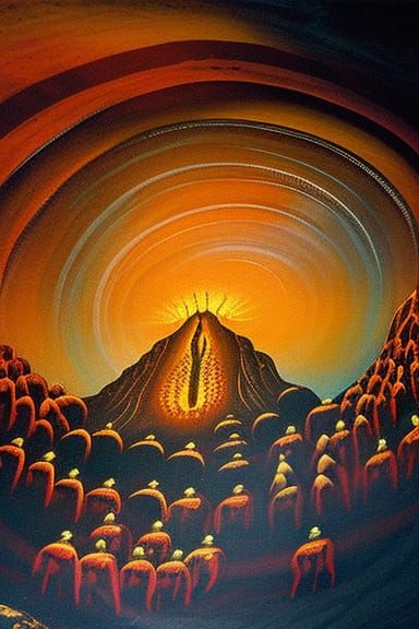 Ancient cave painting. cave painting of cosmic entity being ...