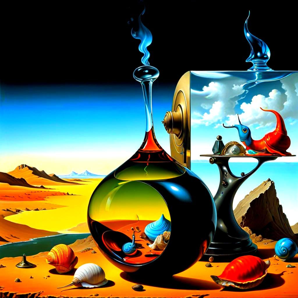 Surreal Masterpiece in Vibrant Colors