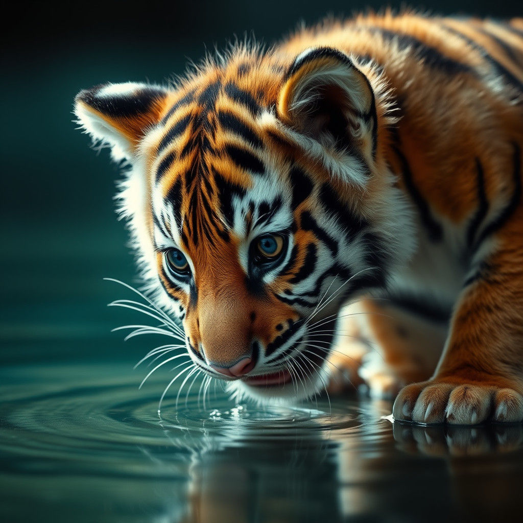 A elegant, Sweet Tiger   by @Amgal