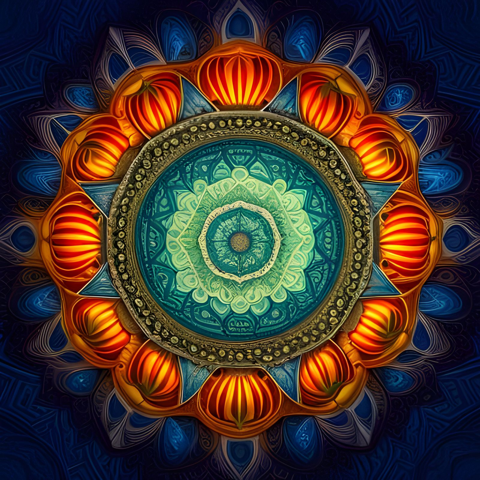 Mandala hindues - AI Generated Artwork - NightCafe Creator