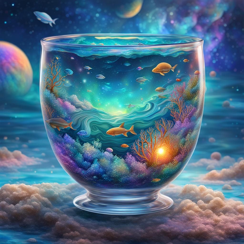 Cosmic cup - AI Generated Artwork - NightCafe Creator