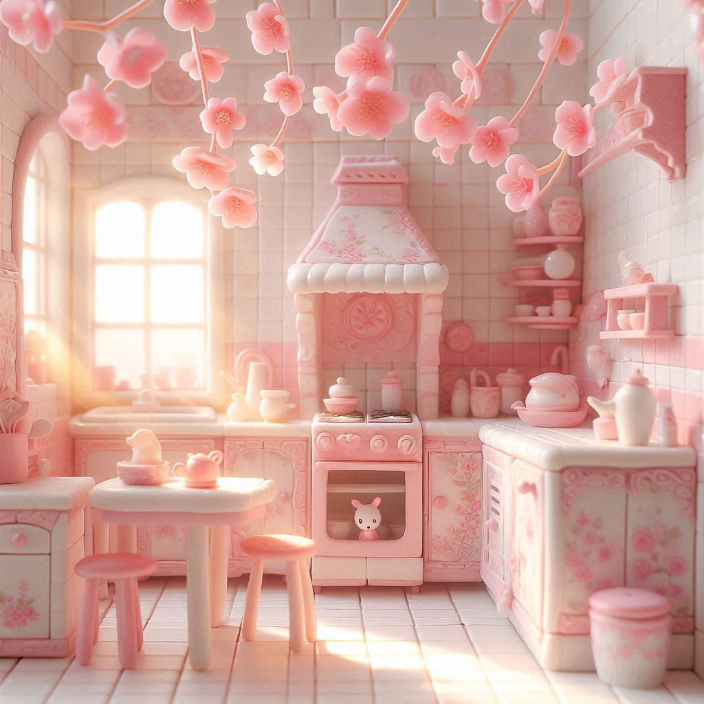 Cute and Tidy Kitchen.