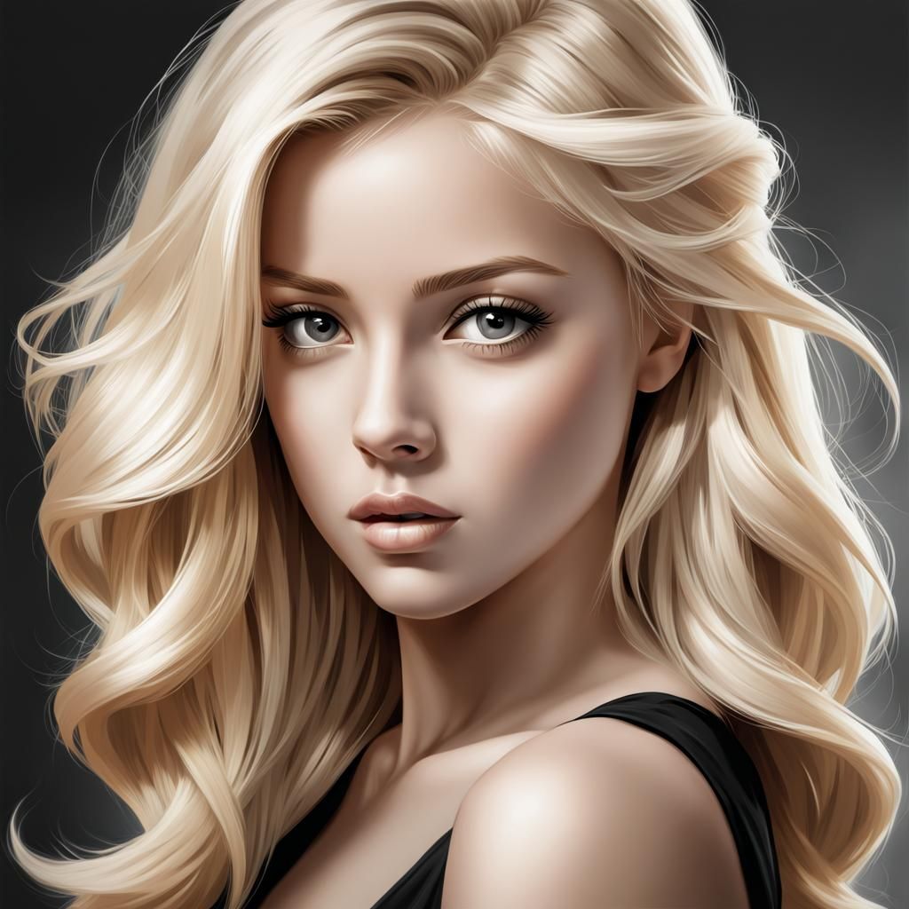 Blonde Girl #1 - AI Generated Artwork - NightCafe Creator