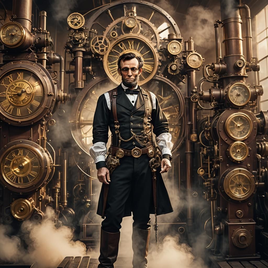 Abraham Lincoln - Steampunk Style