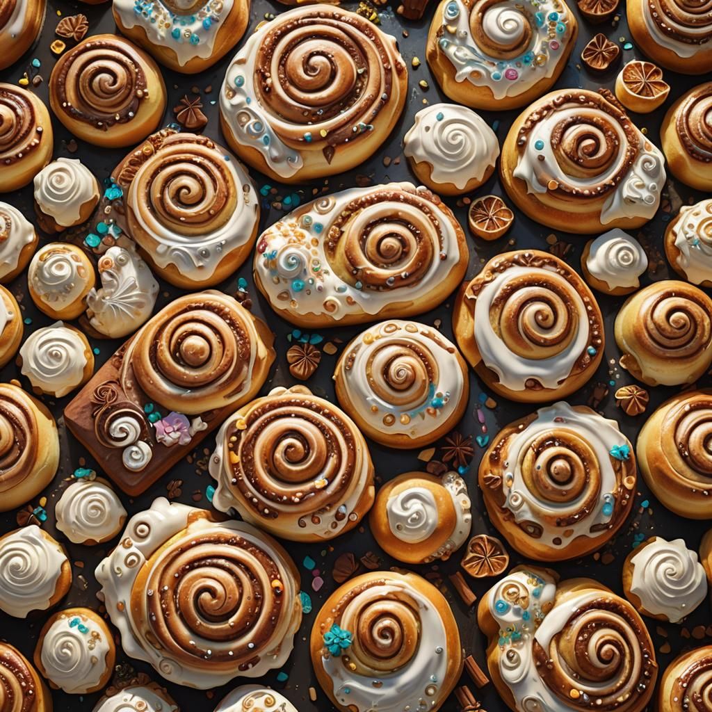 Cinnamon rolls falling in love 