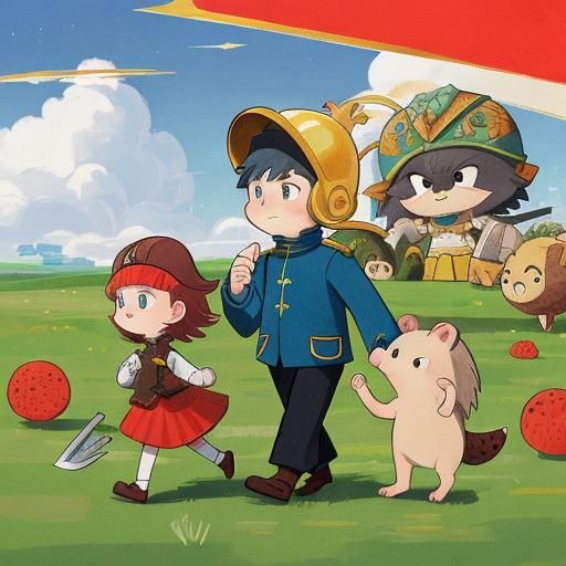 A stupid hedgehog walks around in a helmet, he has brass knu...