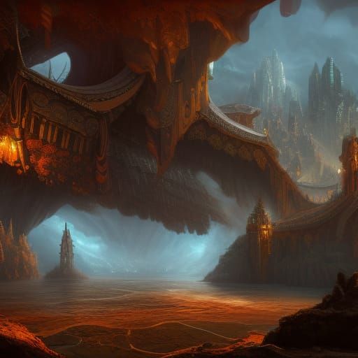 Ethereal Fantasy Realm in Deep Color