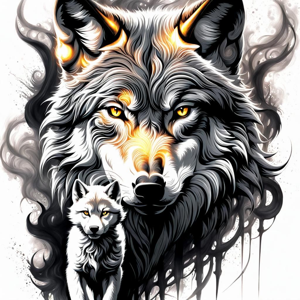 Wolf and Cub