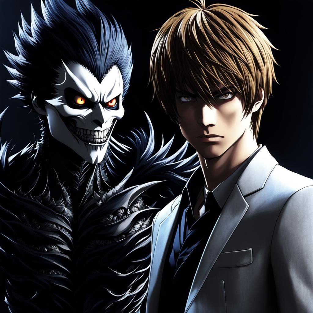 Death Note: Light & Ryuk  by @undefined