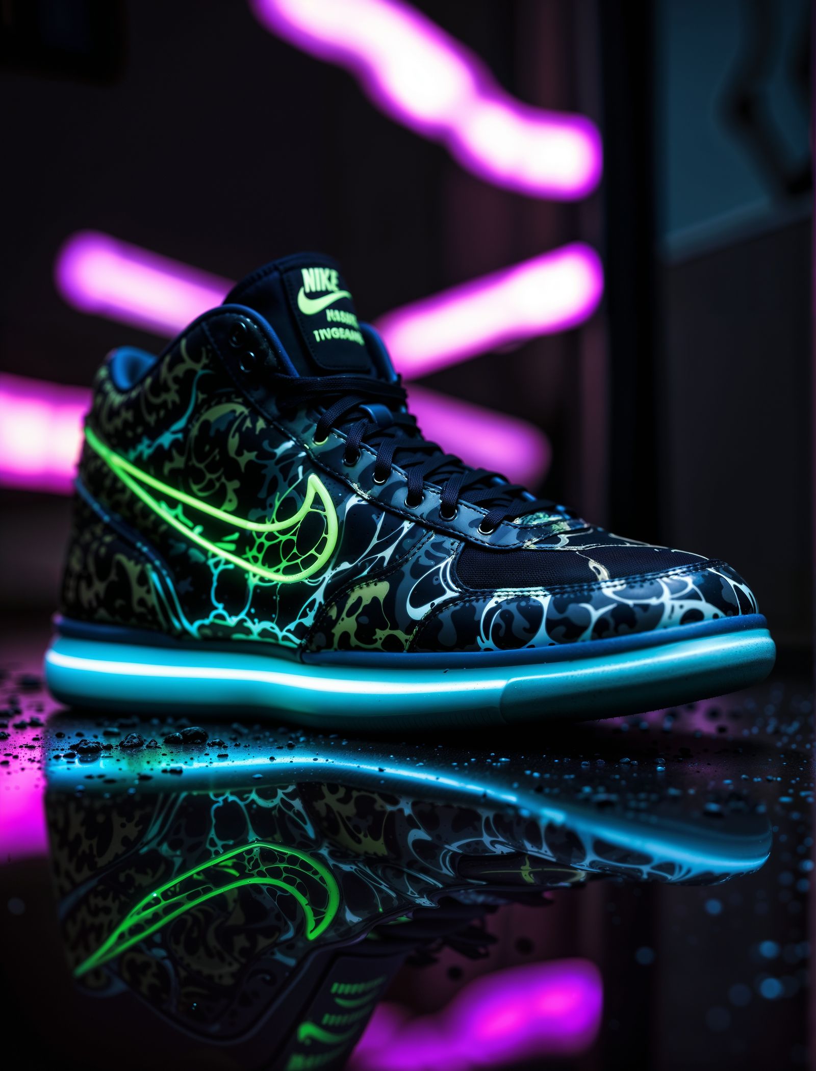 Neon Camo Shoes