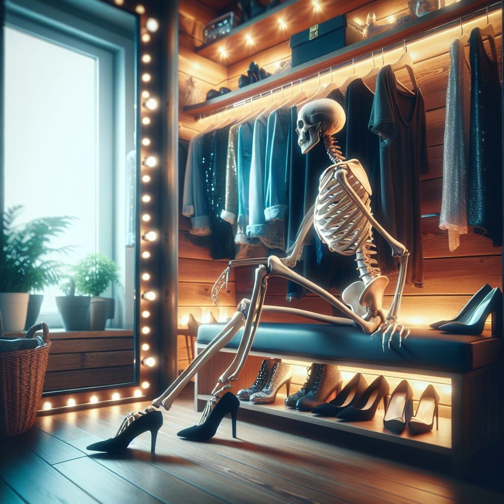 THERE'S A SKELETON IN MY CLOSET WITH A SHOE FETISH   1