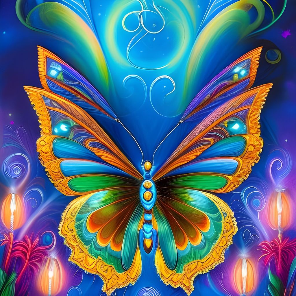 Flutterby - AI Generated Artwork - NightCafe Creator