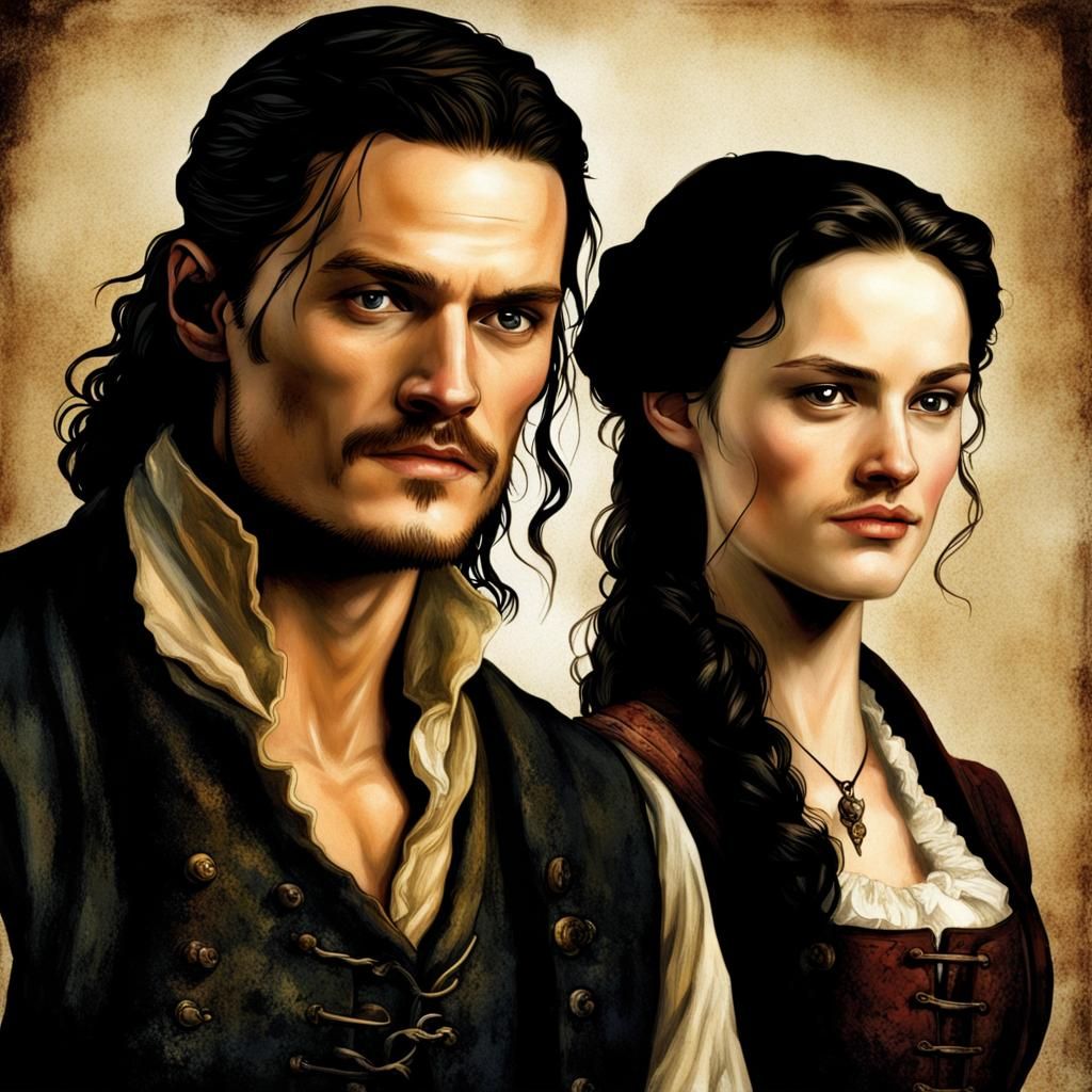 Will Turner and Elizabeth Swan