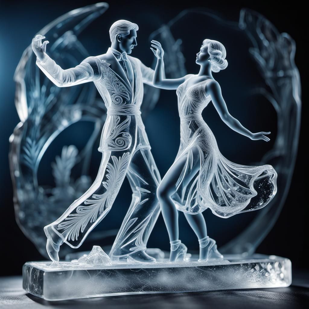 Dancers in Blue  by @Crispy Bess