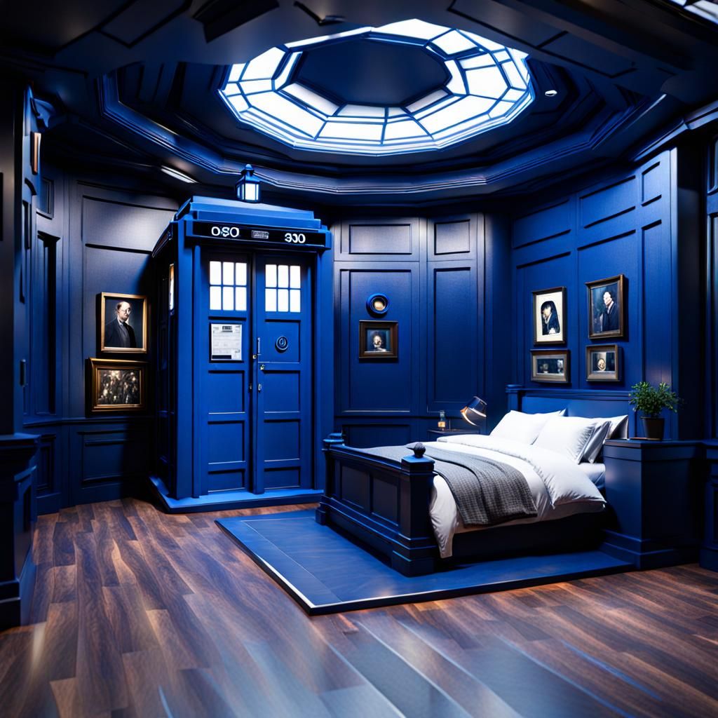 bedroom on tardis - AI Generated Artwork - NightCafe Creator
