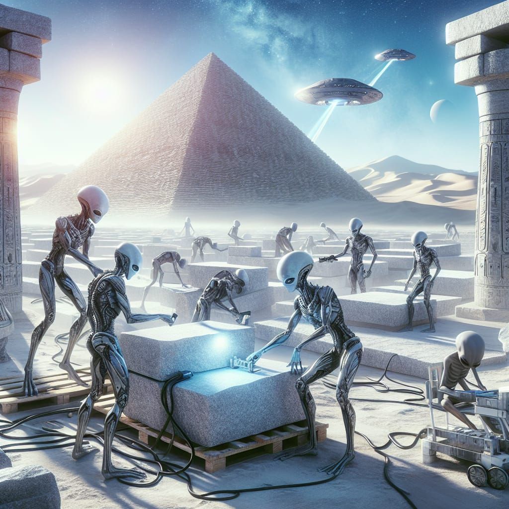 Ancient Aliens Built the Pyramids  by @Basic_Shmasic