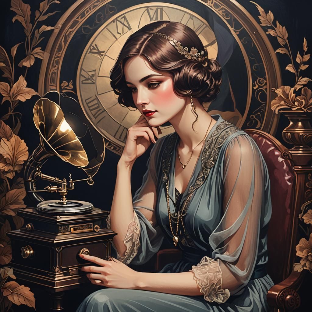 vintage technology - gramophone   by @Kara