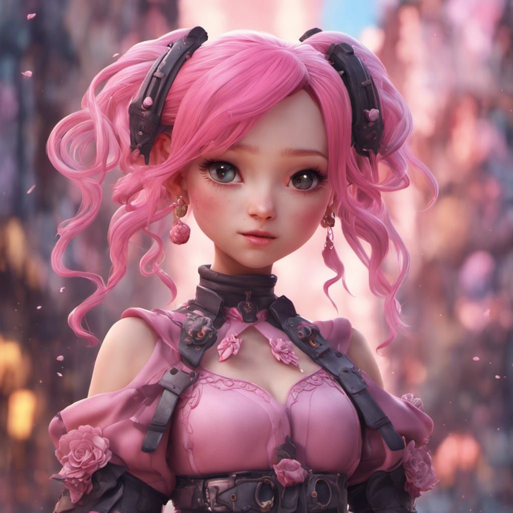 Pink Hair Girl Ai Generated Artwork Nightcafe Creator