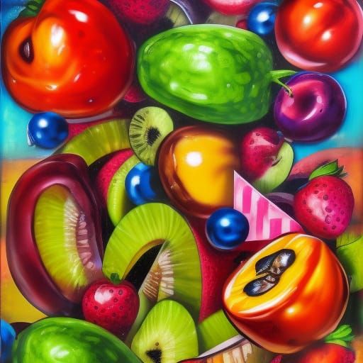 Salada de frutas bonitas