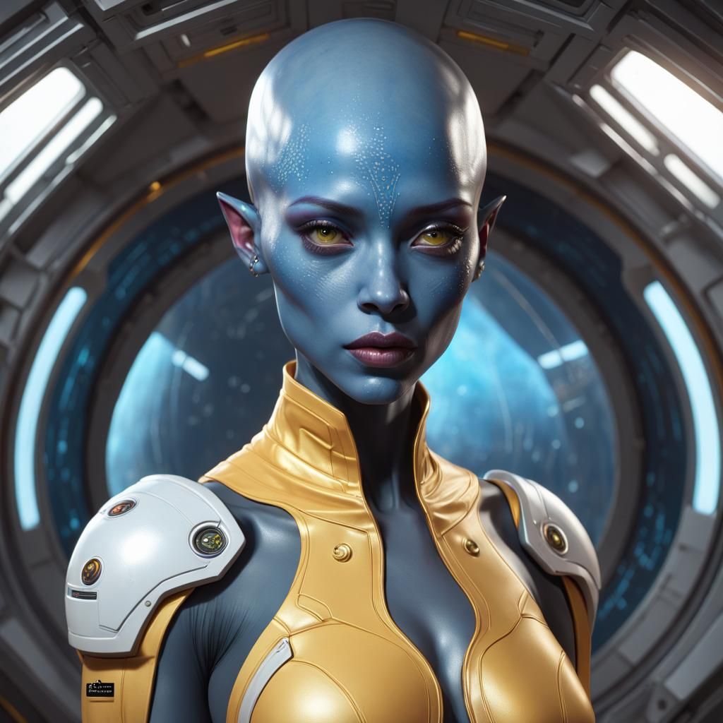 Female Alien Ai Generated Artwork Nightcafe Creator