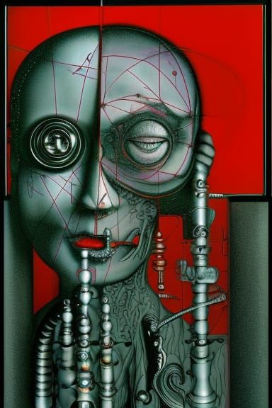 Hypermaximalist Digital Cancer Automatic Drawing