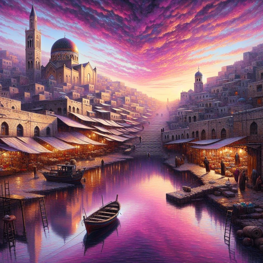 Mysterious town   by @Rikinfj